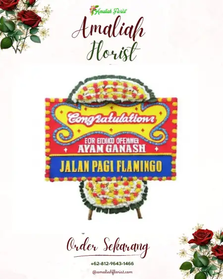 Sewa Papan Bunga Mekar Wangi